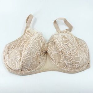 ✅Paramour by Felina Tempting Plush Contoured Nude Lace Bra‎ 135061 Size 38H